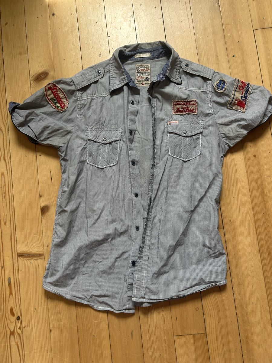 Camicie: Chemise Springfield rayée homme, taille M/L – Usato da St-Prex venduto da mar_f6t6
