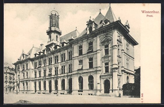 Cartes postales: AK Winterthur, Postgebäude – D'occasion à Berlin par bartko-reher