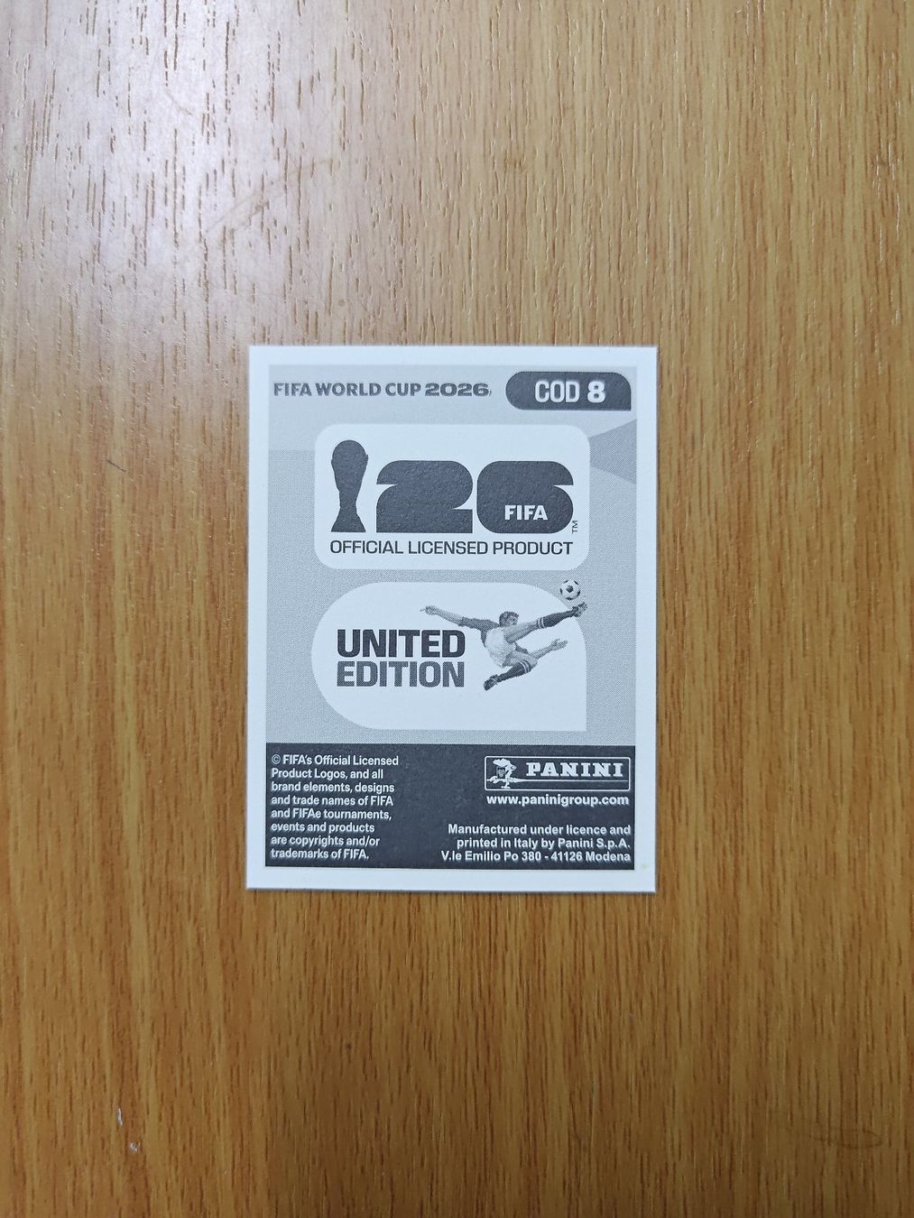 Panini Carte collezionabili: Panini WM 2026 Sticker - COD 8 – Usato da Hochdorf venduto da all_u_want 1
