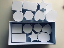 Bastelset zum Bemalen, verpacken, verschiedene Formen,