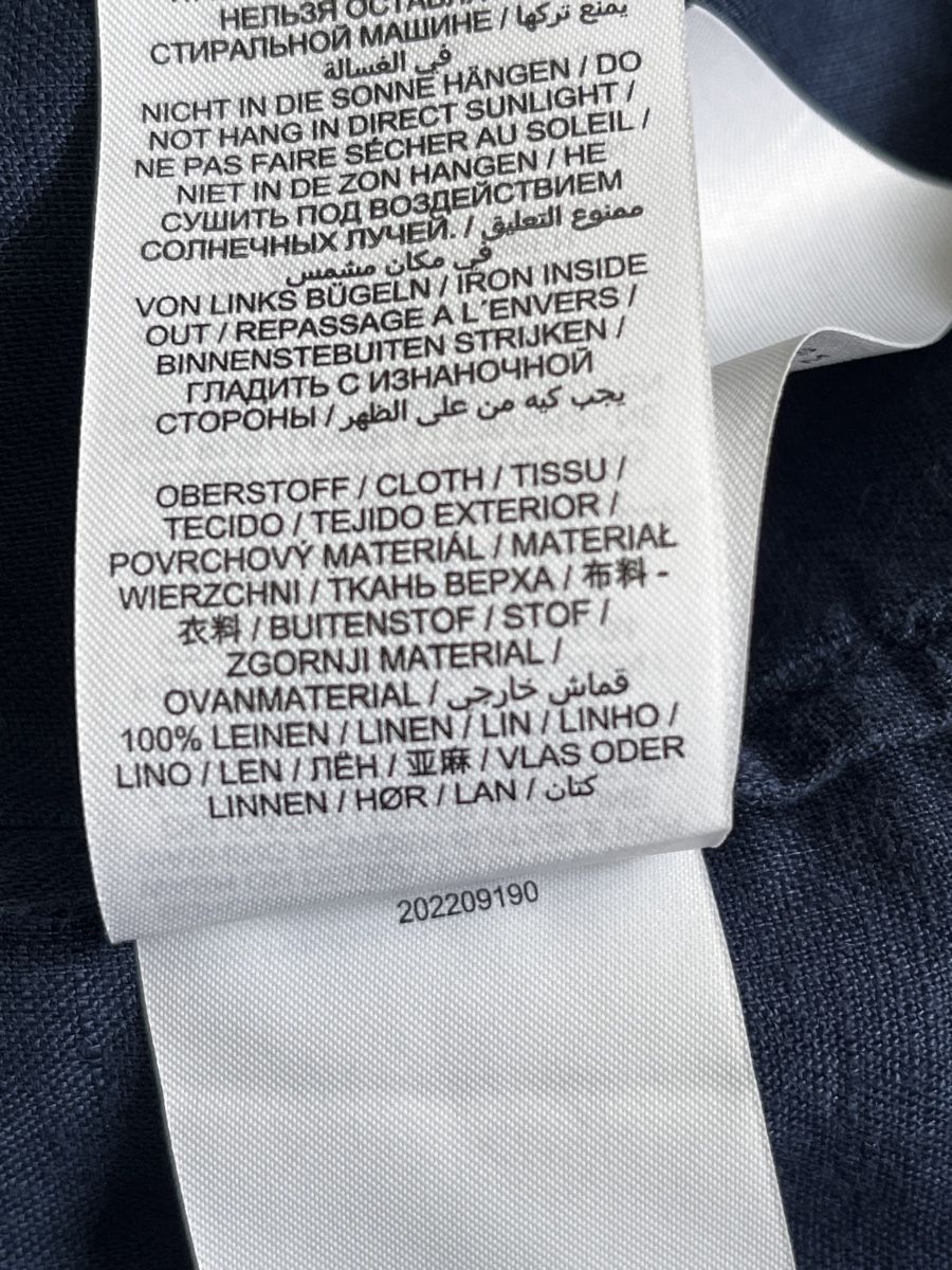Brax Camicette: Brax Leinen Sommerbluse, Gr. 38, Dunkelblau – Usato da Zürich venduto da Kleanthy 4