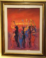 Felice Filippini  Bellissimo quadro    "Danza della Pioggia"