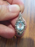 Herziger Jugendstil Gablonz-Anhänger in 935er Silber
