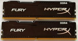 HyperX Fury DDR4 8 Go (2x4 Go) 2400 MHz CL15–HX424C15FBK2/8