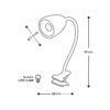 Lampen: LED-Klemmlampe weiss – Neu (gemäss Beschreibung) aus Sissach von mondilux 5