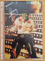 Jim Carrey, Original Autogramm auf Foto in Farbe