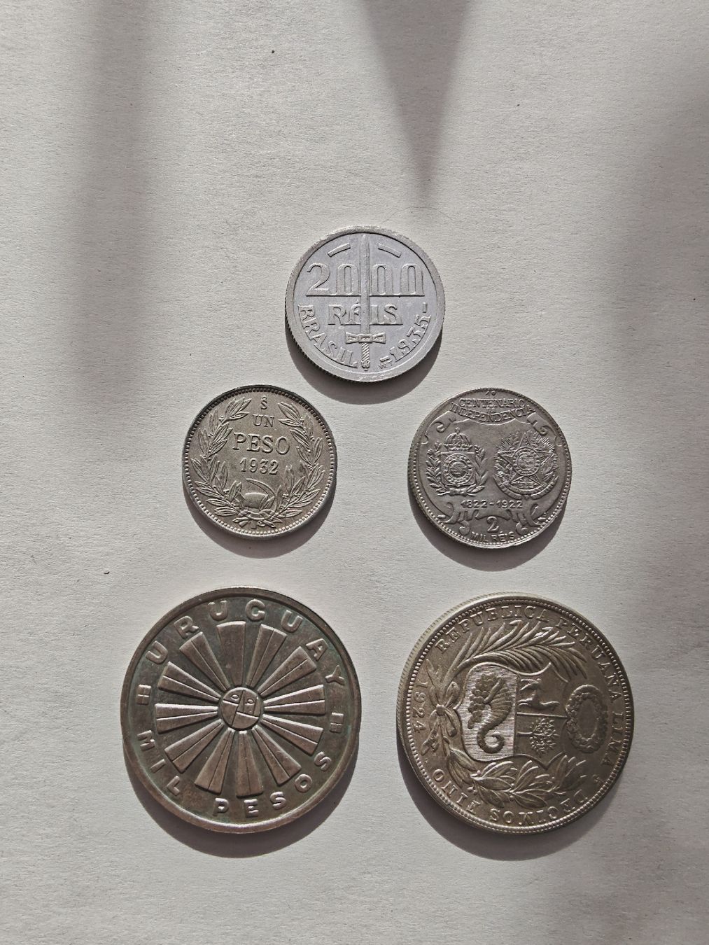 Tutti le monete: Diverse Silbermünzsammlung aus Südamerika – Usato da Ruggell venduto da Mantho0 1