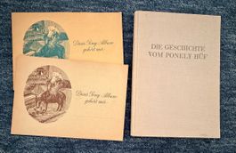 Sehr rare Bally Reklame Sammelbilder Alben und Ponely Hüf