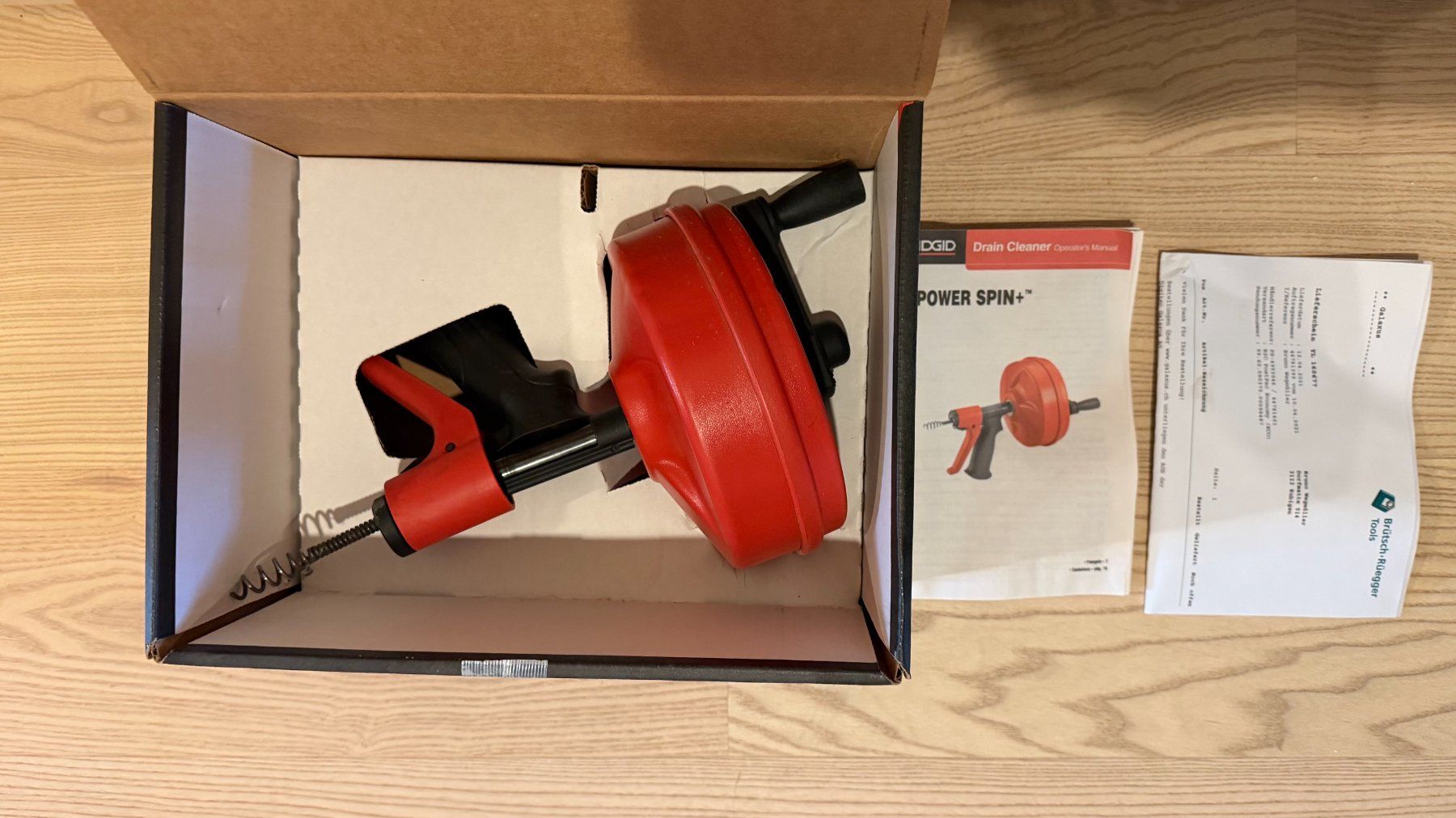 Toutes les machines: Ridgit Power Spin+ - Rohrreinigungsgerät – Neuf (Voir description) à Stettlen par musicman_68 4