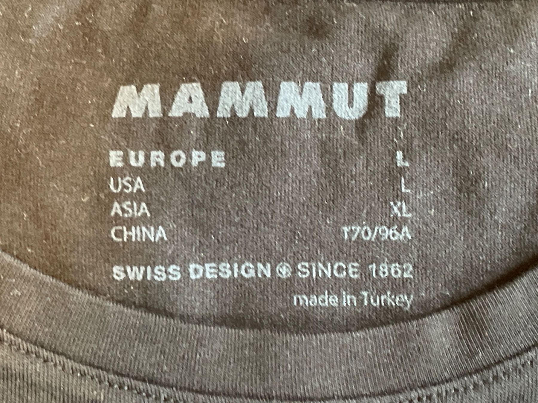 Mammut T-shirt: MAMMUT Shirt Gr. L – Usato da Frasnacht venduto da GracyStore 1