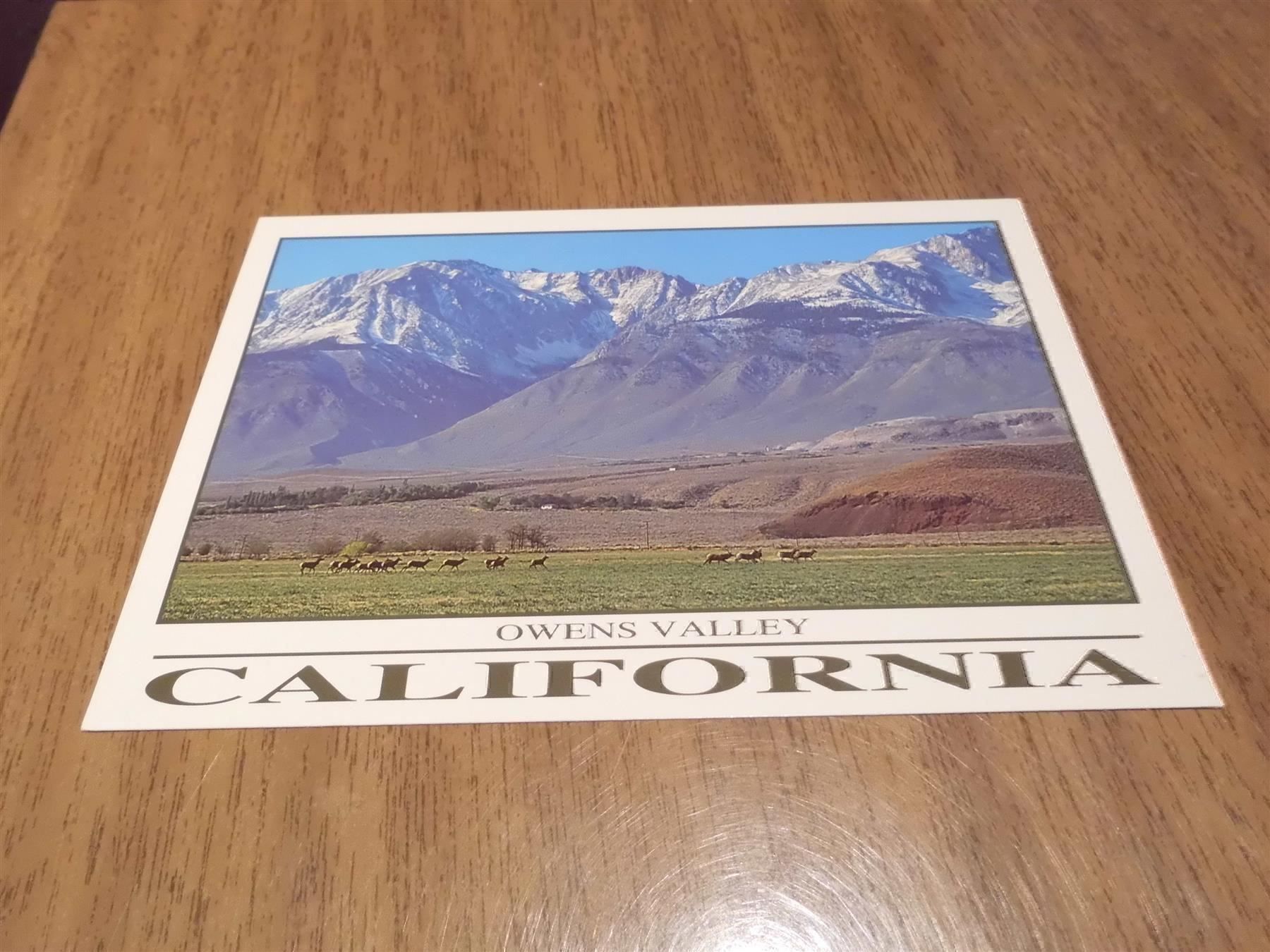 Cartoline postali: Ansichtskarte Owens Valley, California – Usato da Zürich venduto da Motzkuh