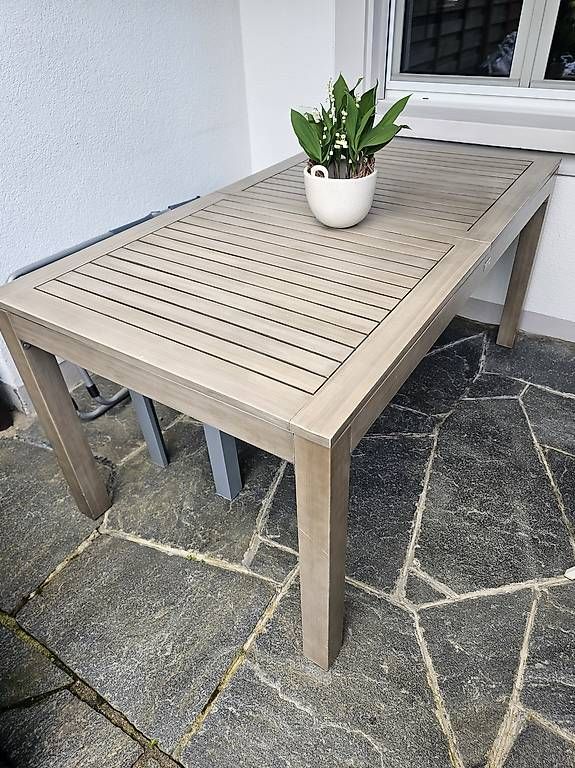 Tavoli: Ausziehbarer Gartentisch 160x90x77 – Usato da Muttenz venduto da alexlexmoser 2