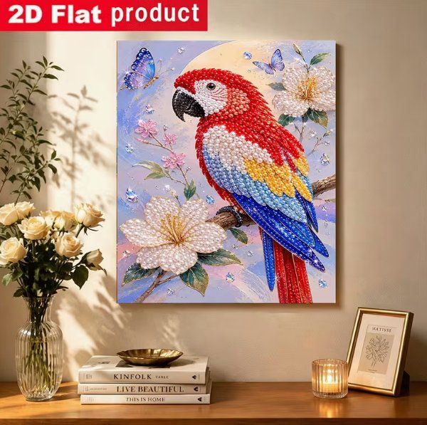 Bastelsets: Diamond Painting Perlen Papagei-8-Perlen-726 – Neu und originalverpackt aus Obergösgen von Diydiamant 3