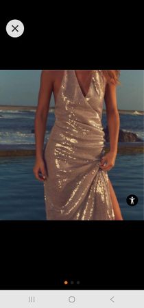 Glitzerndes Paillettenkleid  Zara