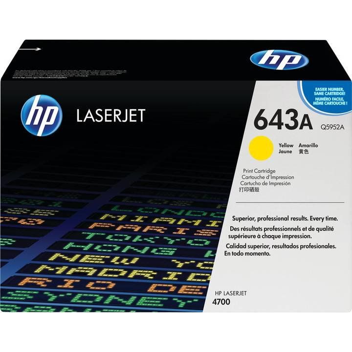 Hewlett Packard Druckerpatronen & Toner: HP 643A  (Q5952AC) Yellow – Neu und originalverpackt aus Ecublens VD von Netfinity
