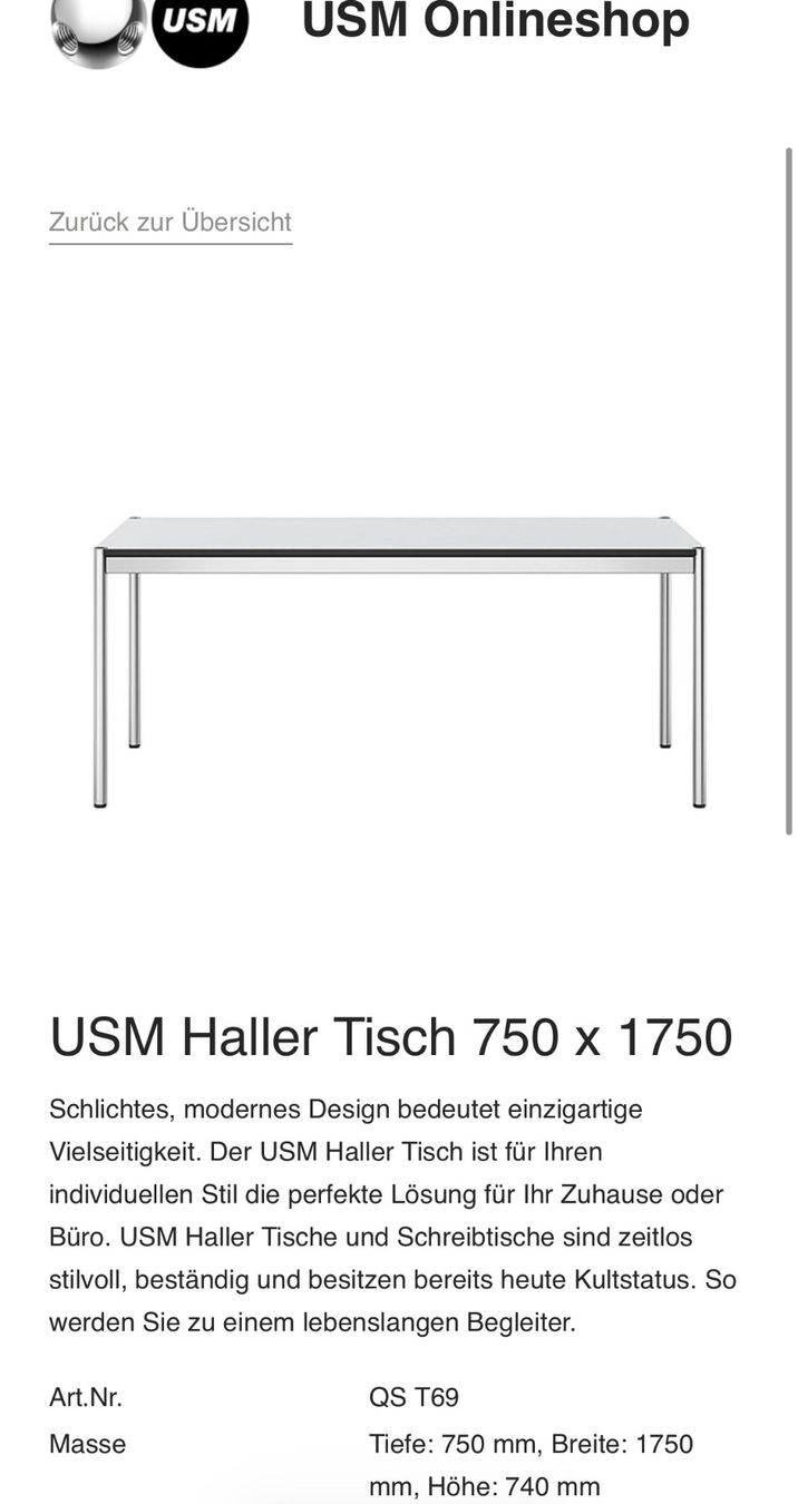 USM Scrivanie: USM Haller Schreibtisch – Nuovo (secondo la descrizione) da Seon venduto da christinasarah 5