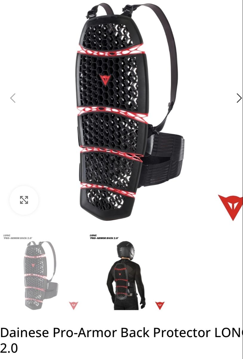 Dainese Protezioni & Imbottiture: Dainese Pro-Armor 2.0 Rückenprotektor – Nuovo (secondo la descrizione) da Zürich venduto da haschmet 1