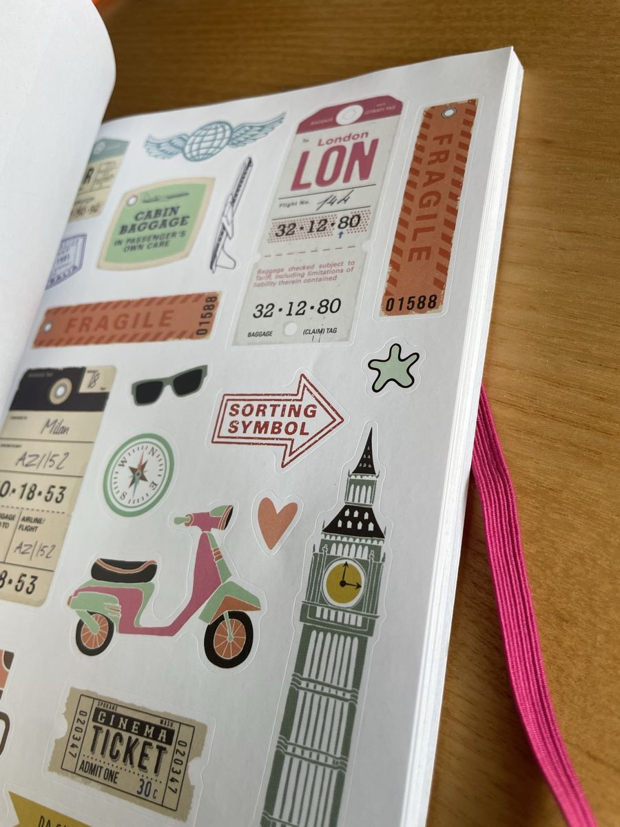Bücher: Stickerbuch Journaling mit 50 Blatt Neu – Gebraucht aus Wattwil von Weinachtsmann 4