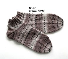 Sneaker - Socken handgestrickt  Gr.42/43  Nr.87