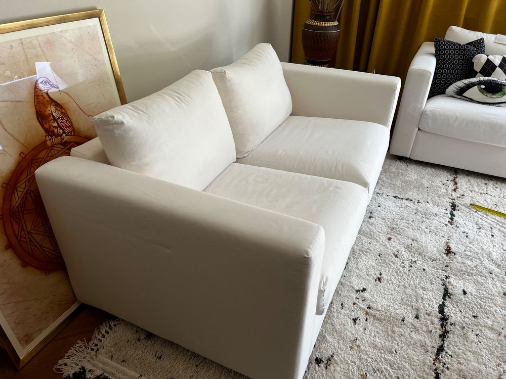 BEMZ Bezug für 2-er Sofa VIMLE von IKEA Farbe Soft White