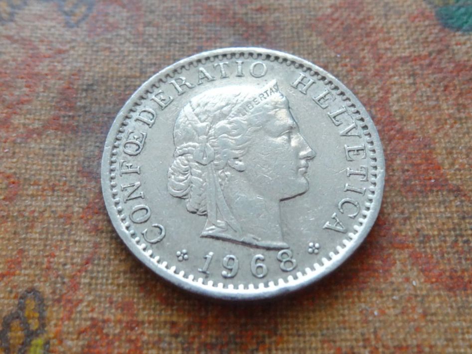 Tutti le monete: 20 Rp. 1968 – Usato da Romanel-sur-Lausanne venduto da Swift13