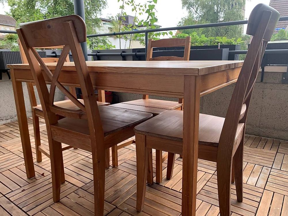 Balkon Esstisch mit 4 Stühlen Kaufen auf Ricardo
