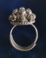 Ring Silber 925 Mexico 1960 Steinbesatz  Grösse verstellbar