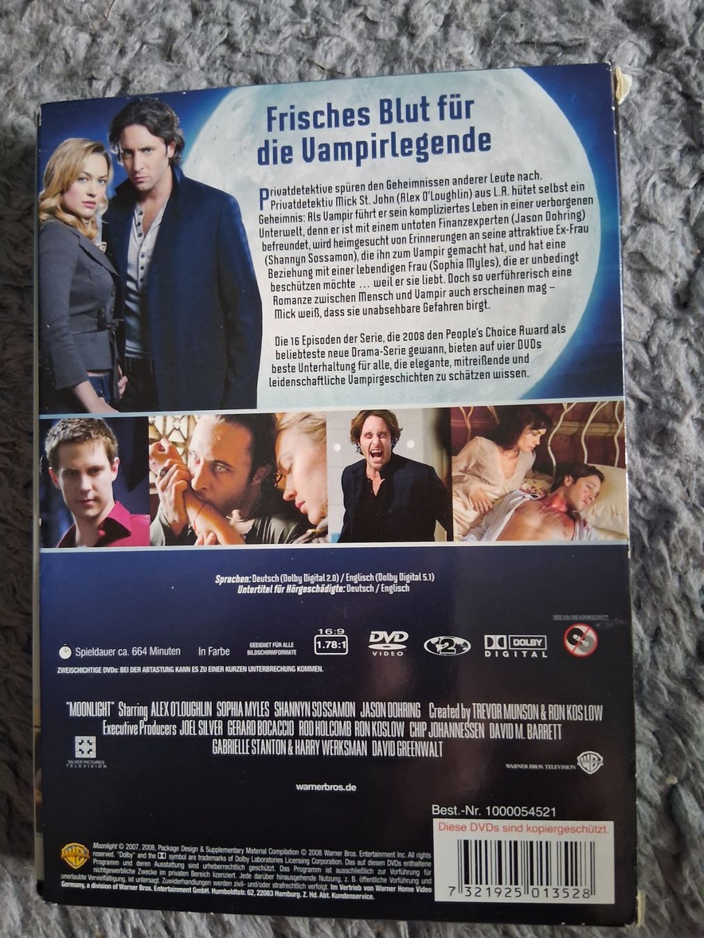 Tutti i DVDs: MOONLIGHT   DIE KOMPLETTE SERIE     DVD – Usato da Wetzikon ZH venduto da Ramones01 1