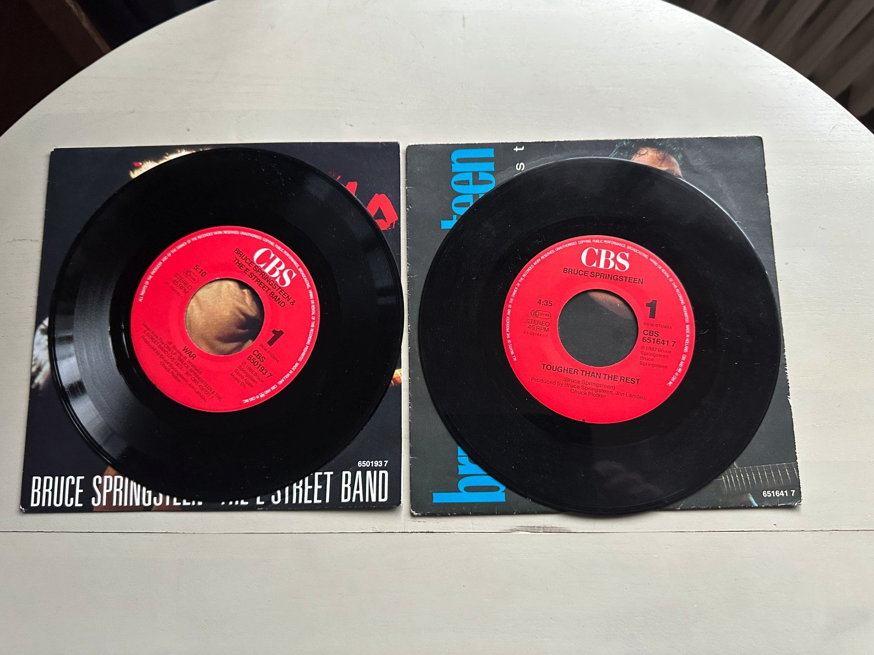 Dischi in vinile: BRUCE SPRINGSTEEN tolle Tougher than the rest War Single – Usato da Basel venduto da Partridge 2