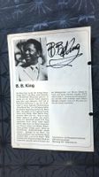 B. B. King, Original Autogramm auf Ausschnitt