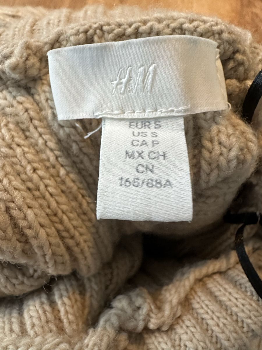 H&M Maglioni & Felpe: H&M Damen Rollkragenpullover beige Gr. S gestreift – Usato da Dänikon ZH venduto da Annikaberg 5