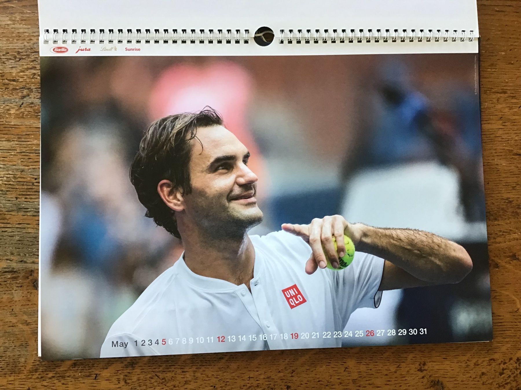 Kalender: Calendrier officiel Roger Federer 2019 – Gebraucht aus Fully von Ruby97 3