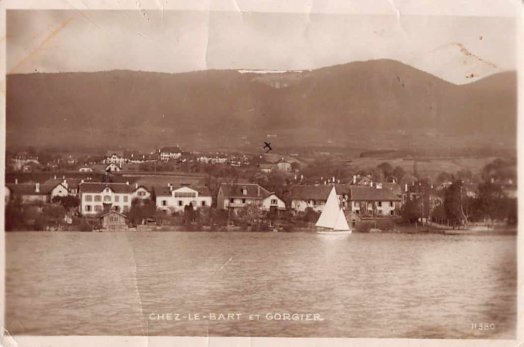 Cartoline postali: Souvenir de  CHEZ LE BART 1923 GORGIER – Usato da Winterthur venduto da SchatzchischtliWinti