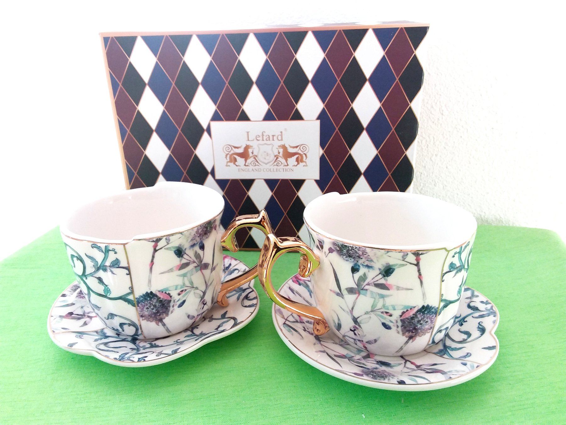 Tazze: LEFARD England Collection, 2 NEUE Tassen – Nuovo e nell'imballaggio originale da Uitikon Waldegg venduto da Risibisi7