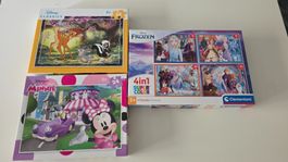 Grand lot de 13 puzzles enfants 3-5 ans