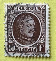 Briefmarken aus Belgien König Albert I. gestempelt 