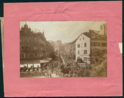 Fotografie Karlsbad, Strassenansicht mit