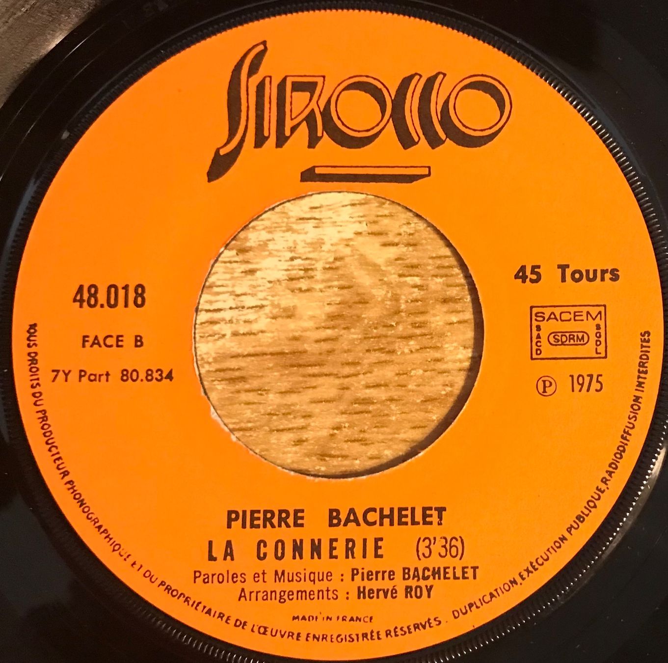 Vinyles: PIERRE BACHELET - L' ATLANTIQUE – D'occasion à Bussigny par vinyl-pas-cher 3