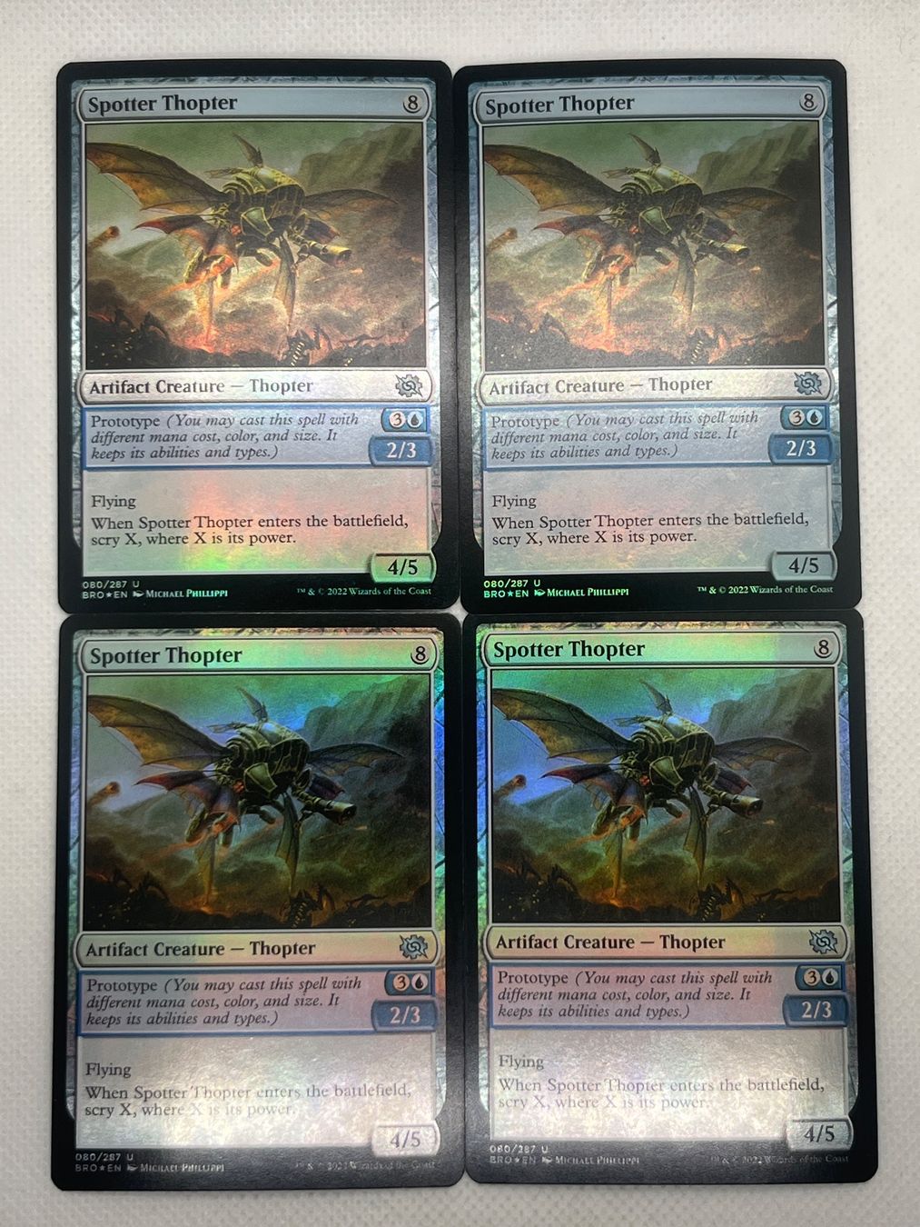 Magic The Gathering Carte collezionabili: 4x Spotter Thopter Foil Mtg Karten – Usato da Hinterkappelen venduto da Kim1992
