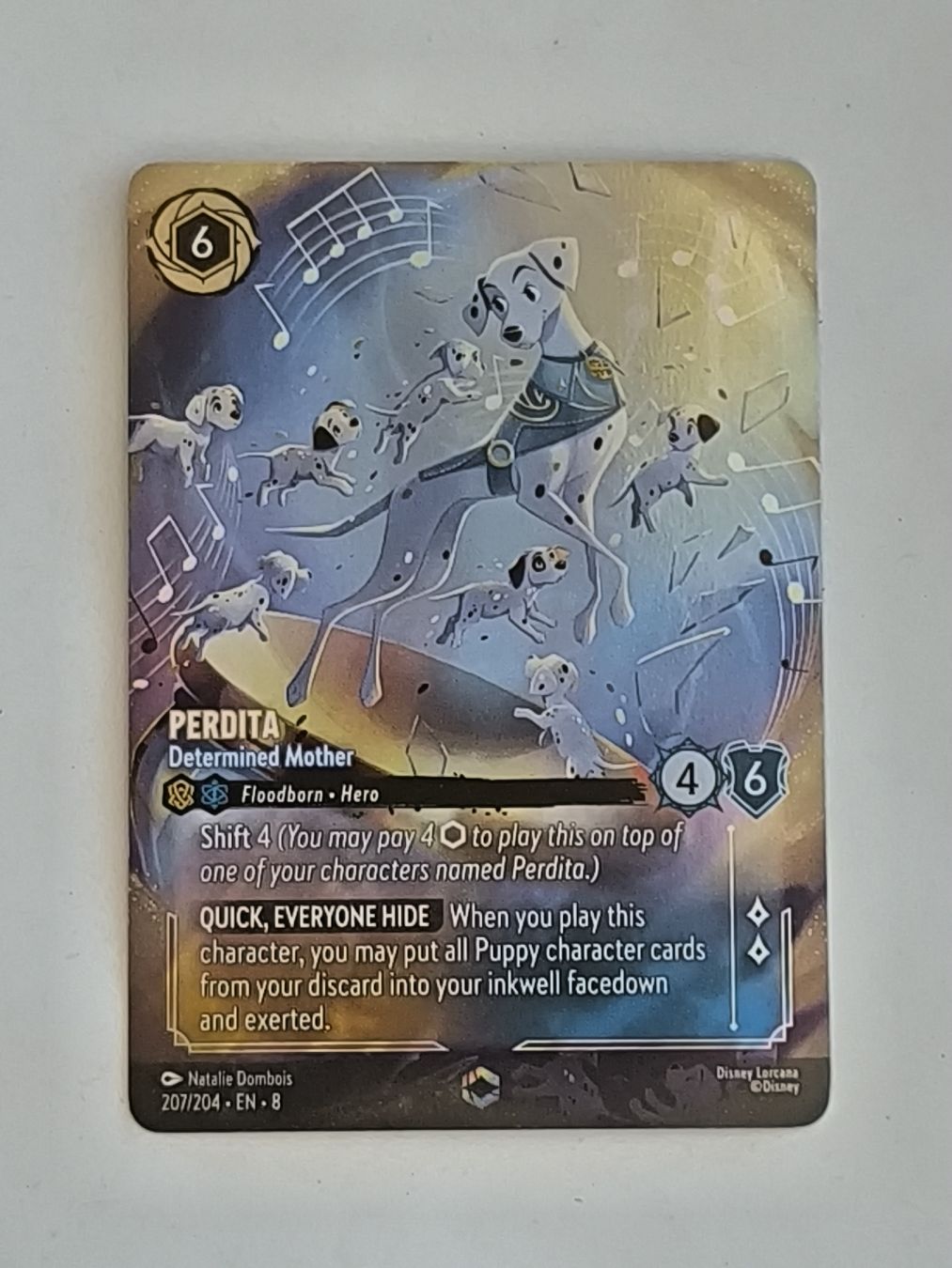 Disney Sammelbilder & Trading cards: Disney Lorcana Perdita 207/204 EN 8 Enchanted – Neu (gemäss Beschreibung) aus Neuhausen am Rheinfall von Moppet 1