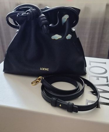 LOEWE Flamenco Clutch Mini Clouds | Blue Ink. | Full Set