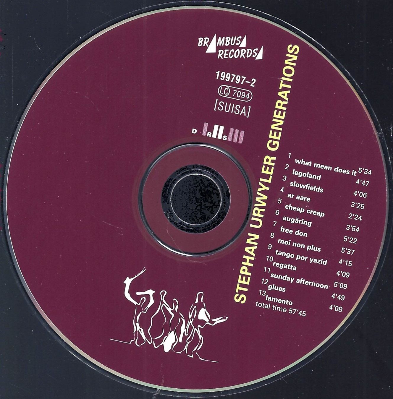 CDs: Stephan Urwyler GENERATIONS Samuel Rohrer Walter SchmockerCD – D'occasion à Kandergrund par Sososo 2