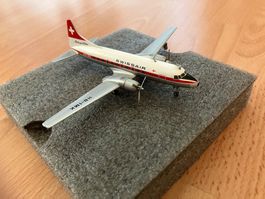 Swissair Herpa Convair 440 Model 1:200 Nice!