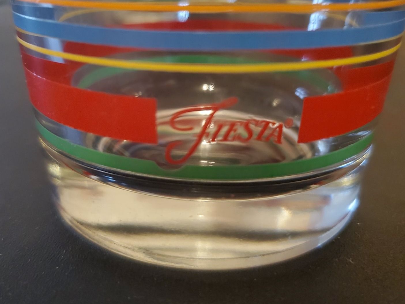 Bicchieri: Verre à rayures couleurs vives Libbey USA – Usato da Rennaz venduto da La_malle_du_dauphin 5