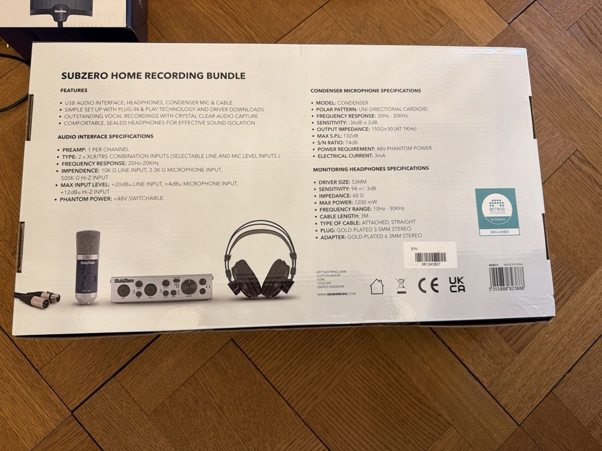 Mikrofone: SubZero Base-2 Home Podcast Bundle - Mikrofon, Kopfhörer – Neu (gemäss Beschreibung) aus Erlenbach ZH von lbill 3