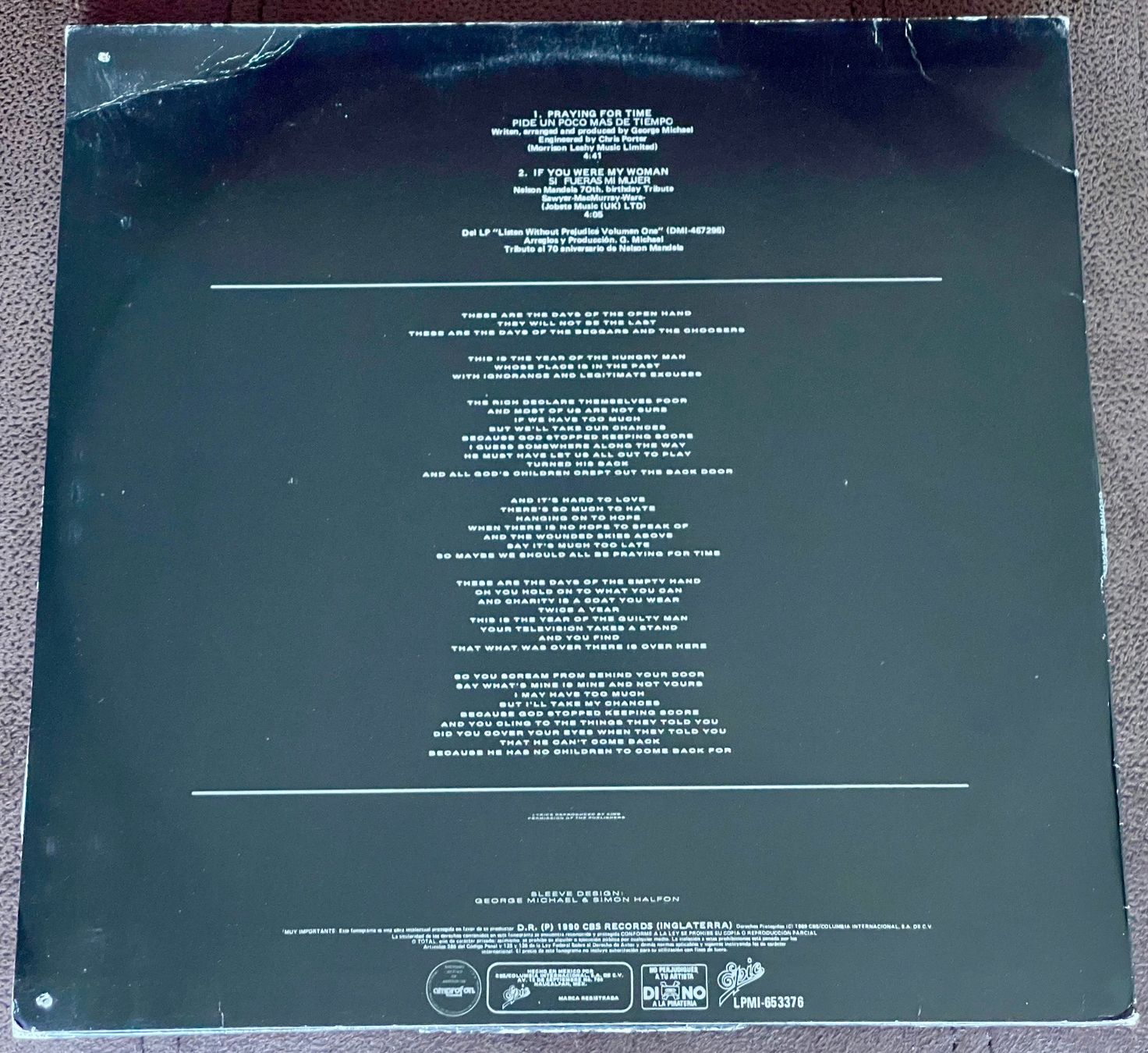 Dischi in vinile: George Michael Praying For Time 12" Vinyl Maxi Single Mexico – Usato da Aarau venduto da 80sAngel 1