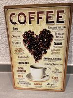 COFFEE SCHILD mit Herz / 1 STÜCK/ DEKOR/ 1 STÜCK