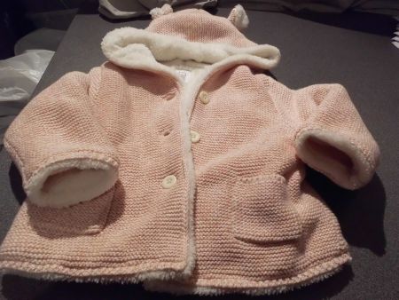 Jacke Grösse 6 - 12 Monate, GAP, rosa/we