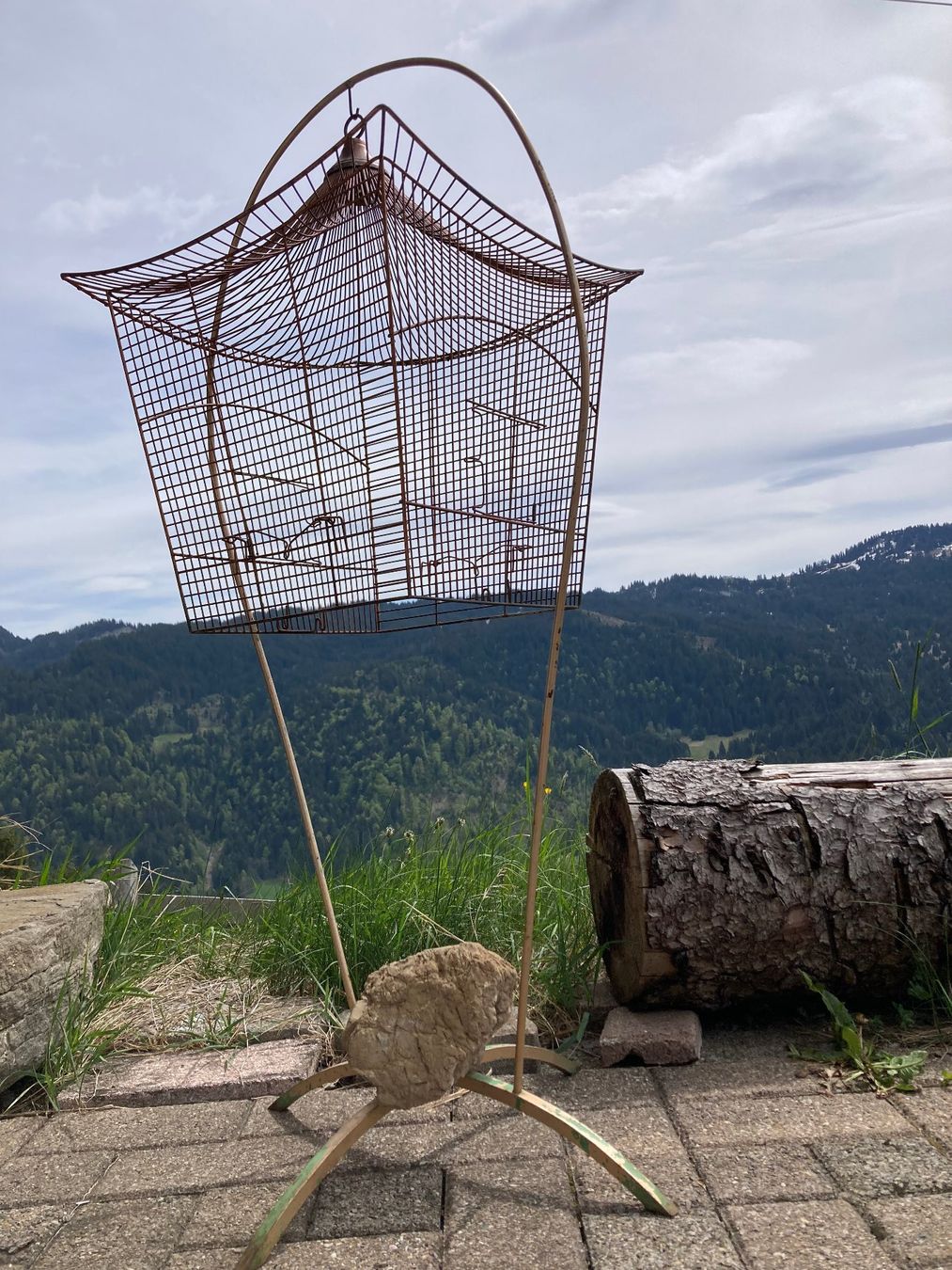 Tutte le decorazioni: Antiker Vogelkäfig in Pagodenform - einzigartig – Usato da Alpthal venduto da Etzels 2