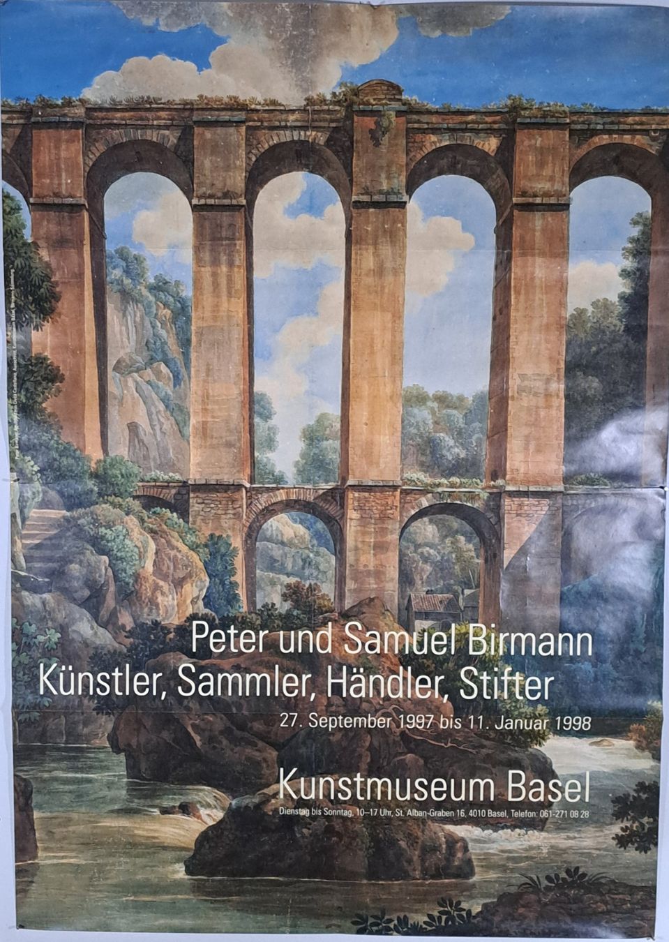 Foto & Immagini: Plakat - Basel - Kunstausstellung - Peter und Samuel Birmann – Usato da Zwingen venduto da Tigertimmi